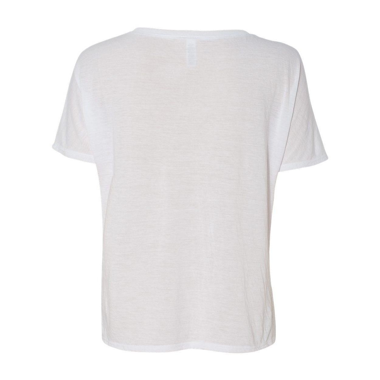 White - Back - BELLA + CANVAS Womens Slouchy V-Neck Tee