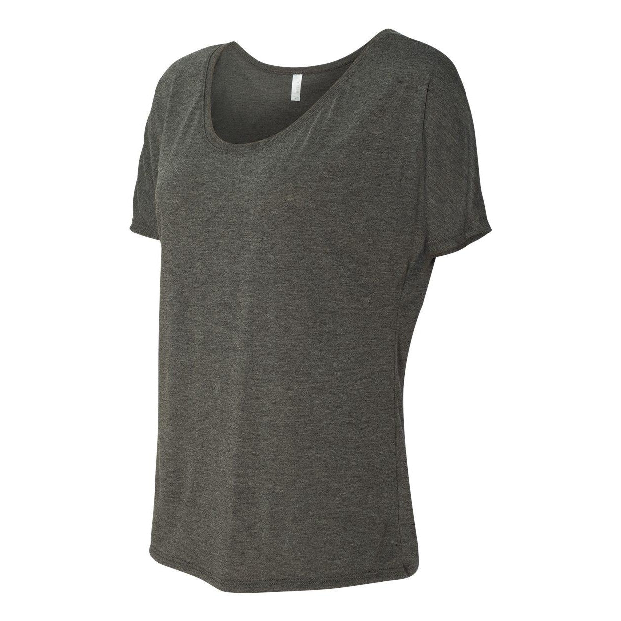 Dark Grey Heather - Side - BELLA + CANVAS Womens Slouchy Tee