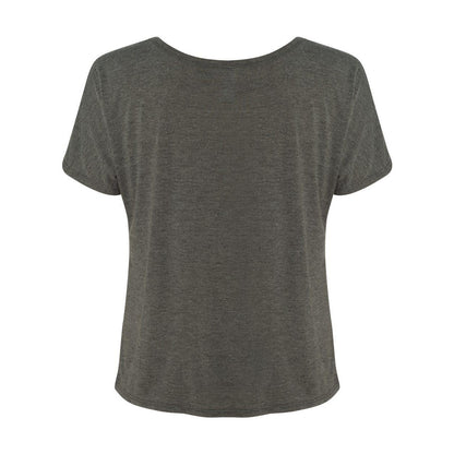 Dark Grey Heather - Back - BELLA + CANVAS Womens Slouchy Tee