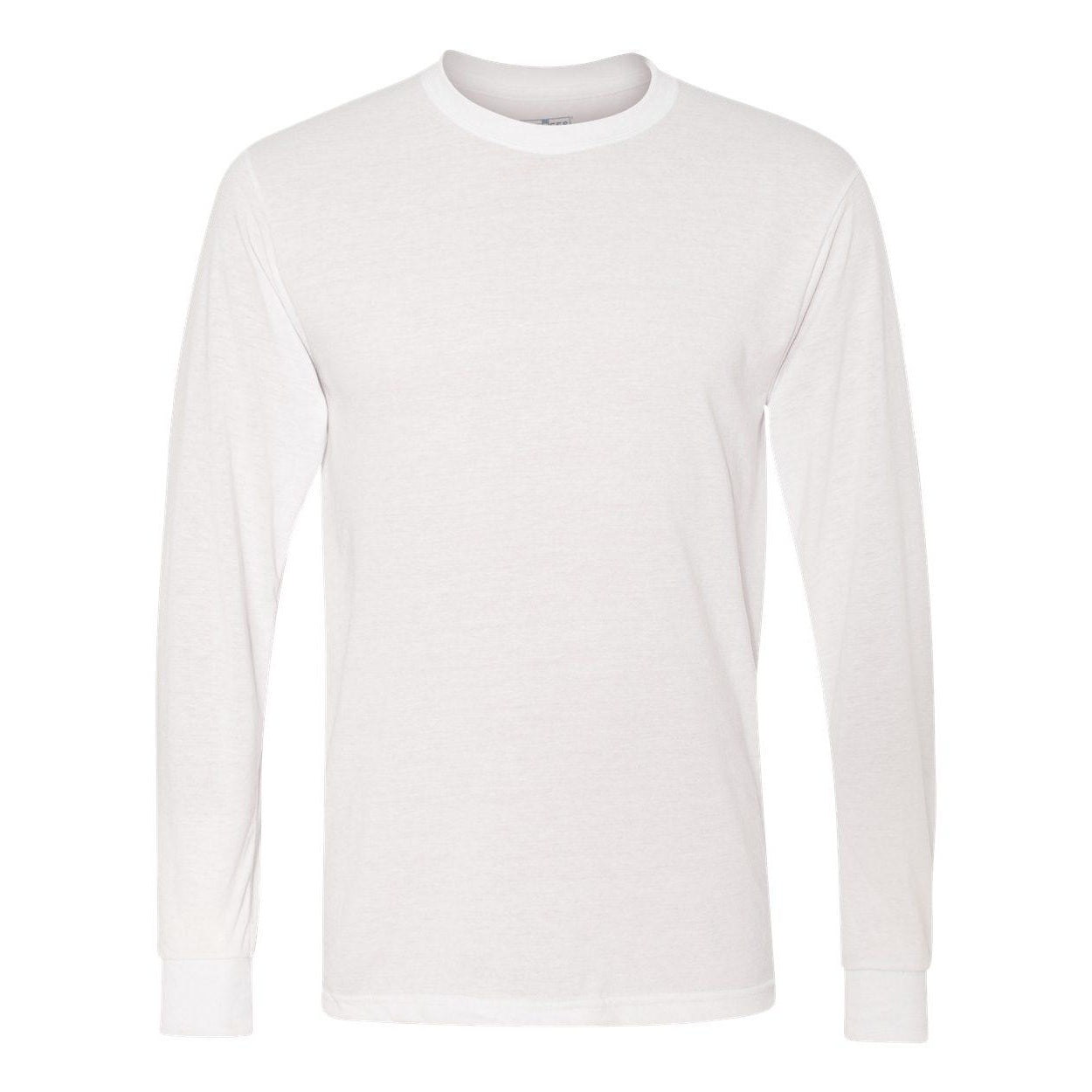 White - Front - JERZEES Dri-Power Performance Long Sleeve T-Shirt
