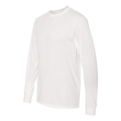 White - Side - JERZEES Dri-Power Performance Long Sleeve T-Shirt