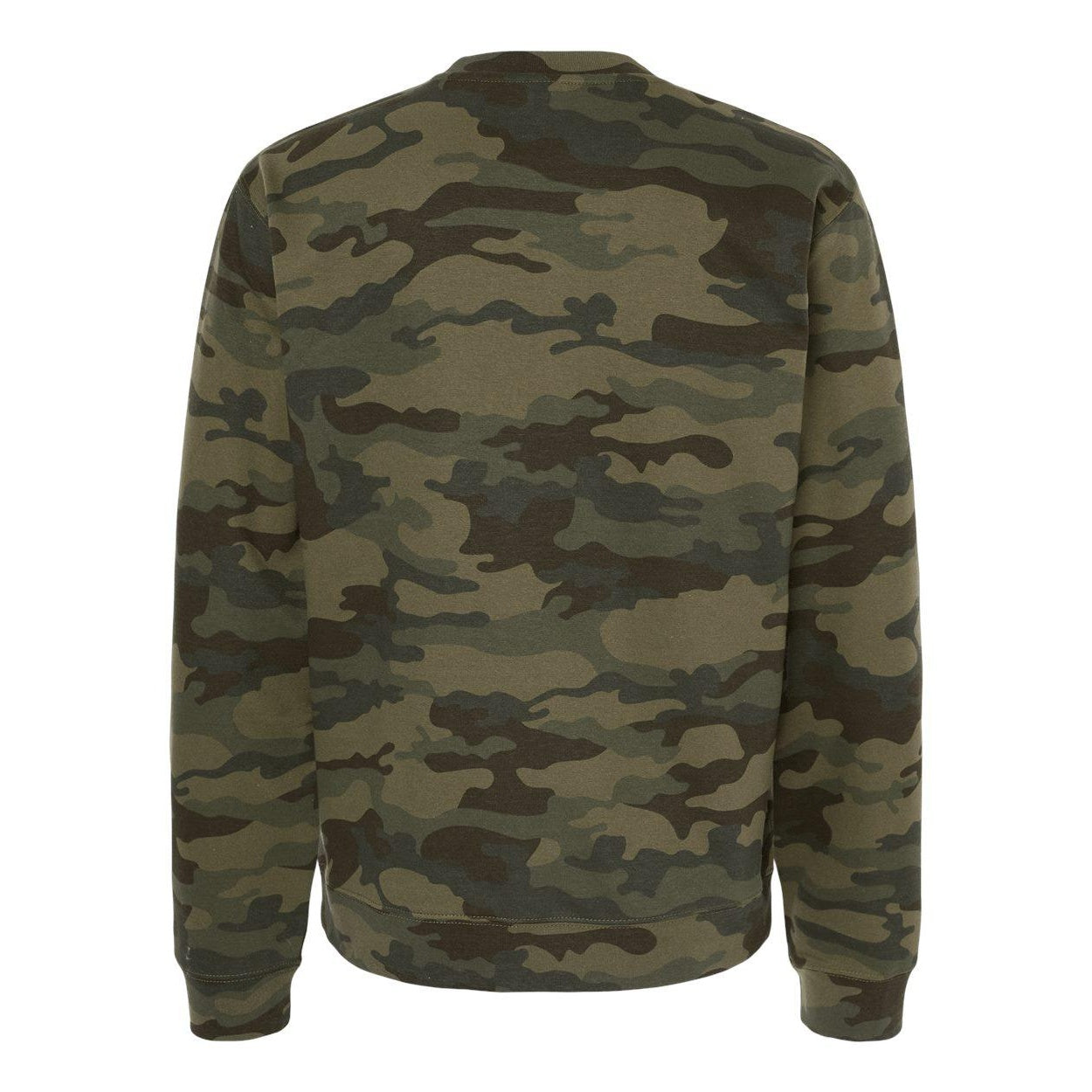 Forest Camo - Back - Independent Trading Co. Midweight Sweatshirt
