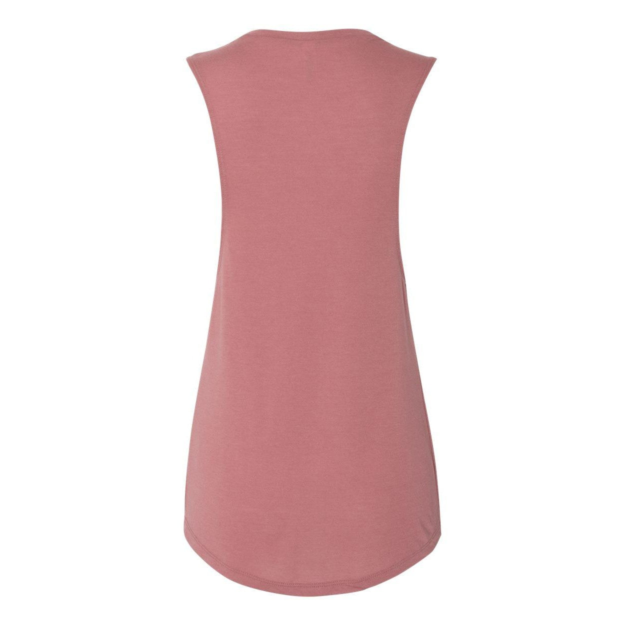 Mauve - Back - BELLA + CANVAS Women's Flowy Scoop Muscle Tank