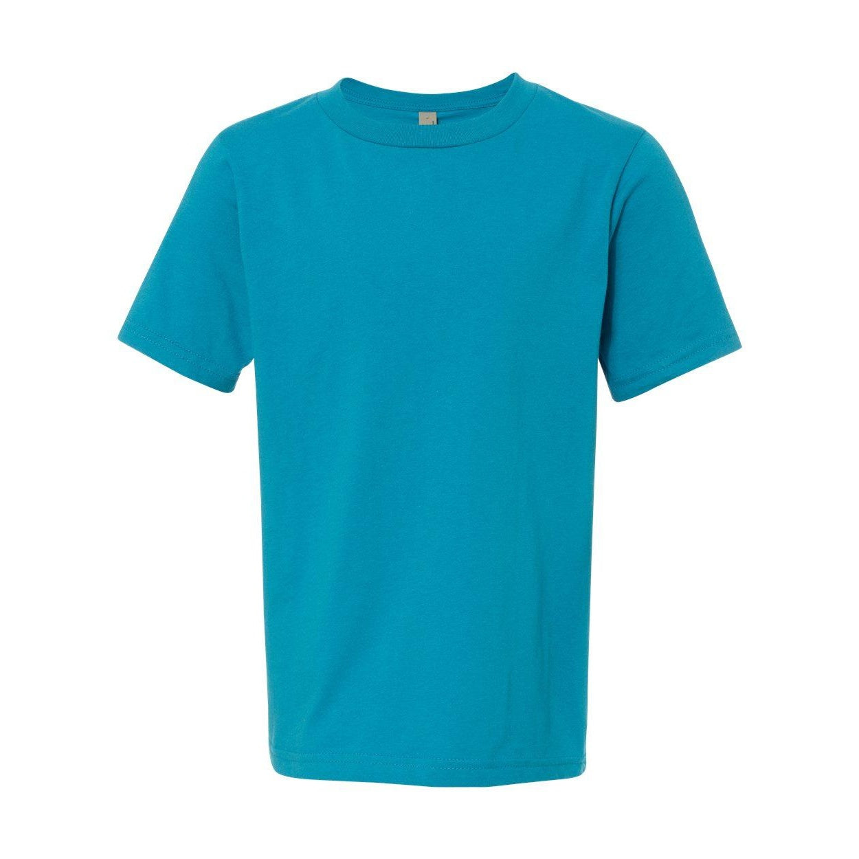 Turquoise - Front - Next Level Youth Cotton T-Shirt