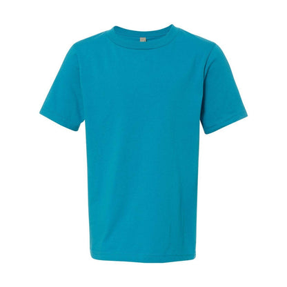 Turquoise - Front - Next Level Youth Cotton T-Shirt