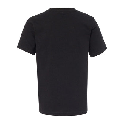 Black - Back - Next Level Youth Cotton T-Shirt