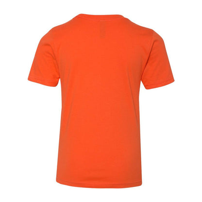 Classic Orange - Back - Next Level Youth Cotton T-Shirt