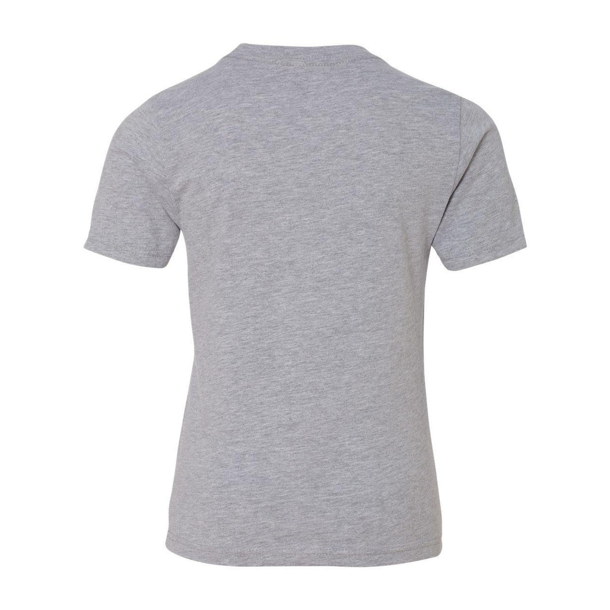 Heather Grey - Back - Next Level Youth Cotton T-Shirt