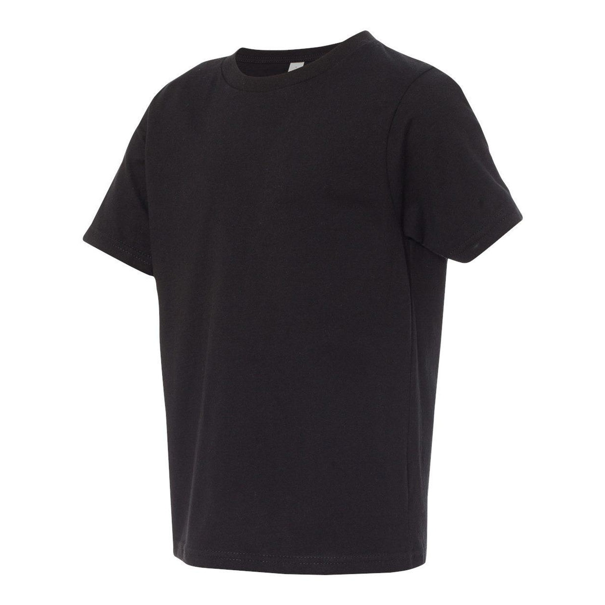 Black - Side - Next Level Youth Cotton T-Shirt