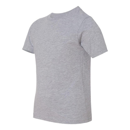 Heather Grey - Side - Next Level Youth Cotton T-Shirt