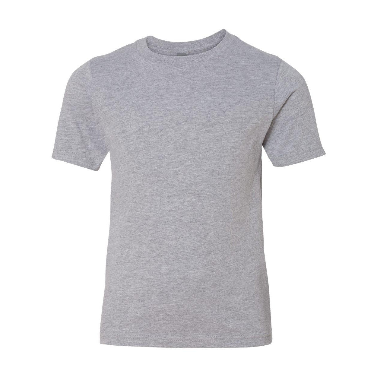 Heather Grey - Front - Next Level Youth Cotton T-Shirt