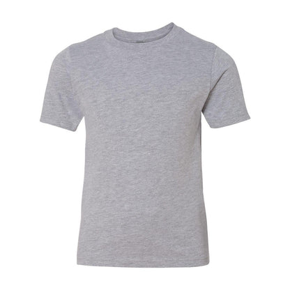 Heather Grey - Front - Next Level Youth Cotton T-Shirt