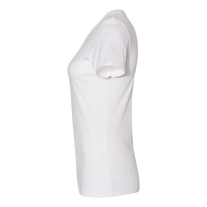 White - Side - Next Level Womens Cotton T-Shirt