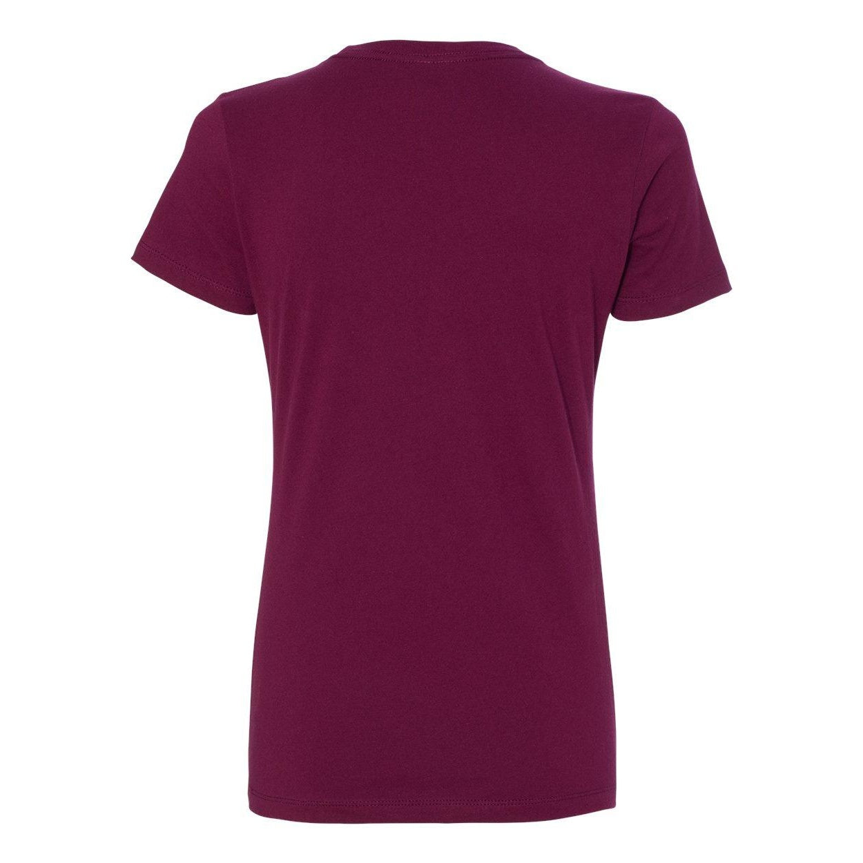 Maroon - Back - Next Level Womens Cotton T-Shirt
