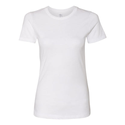 White - Front - Next Level Womens Cotton T-Shirt