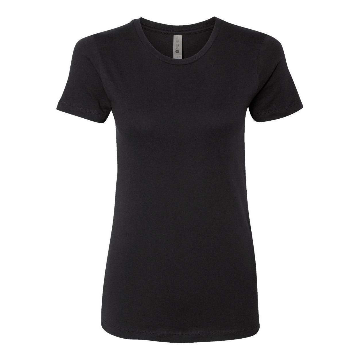 Black - Front - Next Level Womens Cotton T-Shirt