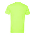 Neon Yellow - Back - Next Level Unisex CVC T-Shirt