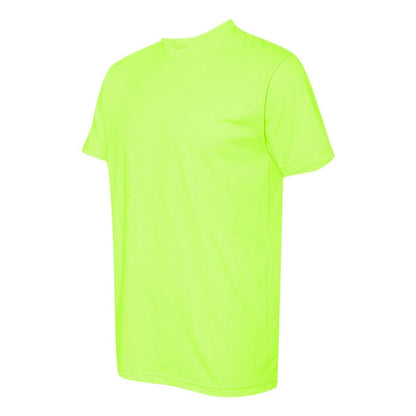 Neon Yellow - Side - Next Level Unisex CVC T-Shirt
