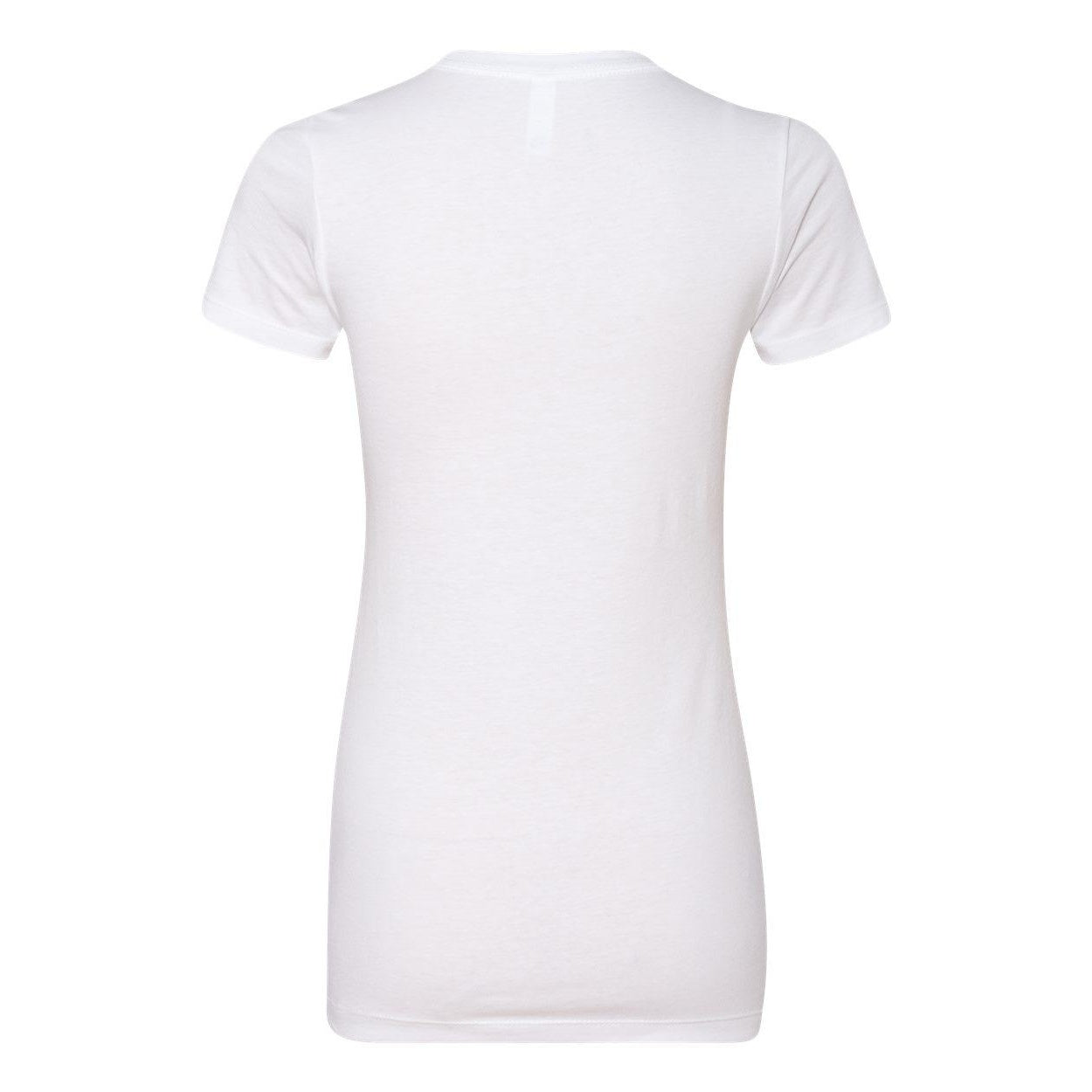 White - Back - Next Level Womens CVC T-Shirt