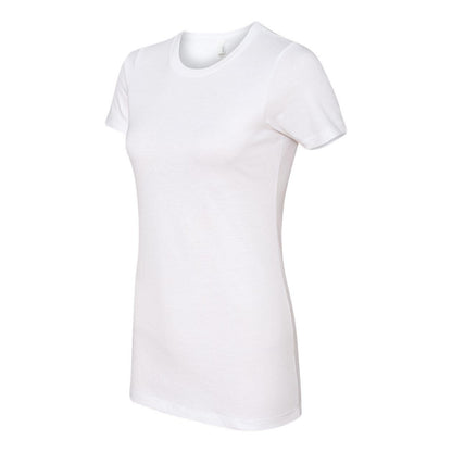 White - Side - Next Level Womens CVC T-Shirt