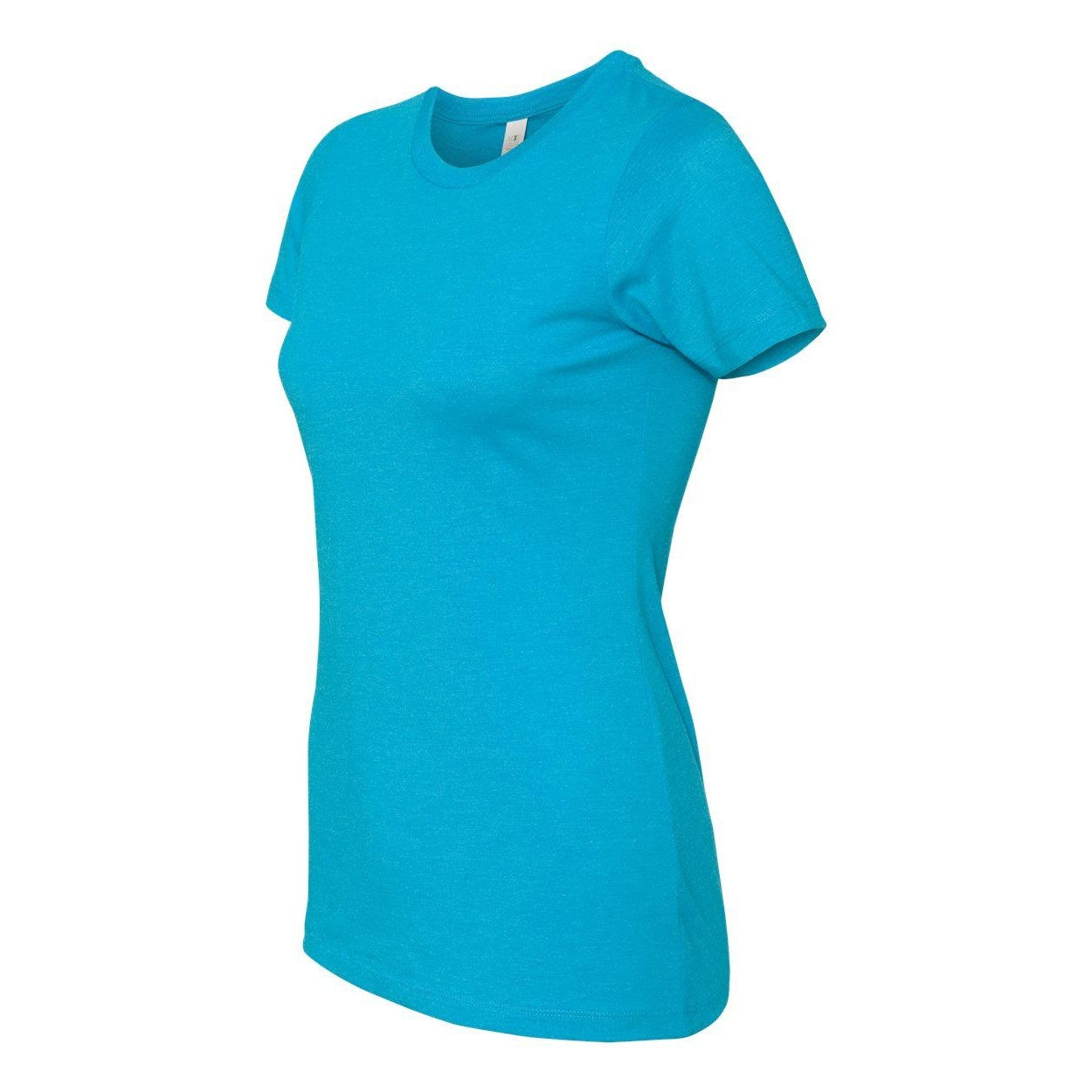 Turquoise - Side - Next Level Womens CVC T-Shirt
