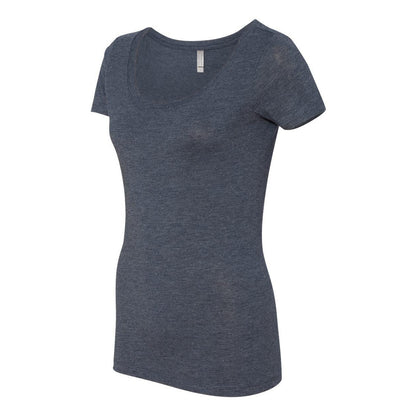 Vintage Navy - Side - Next Level Womens Triblend Scoop Neck T-Shirt