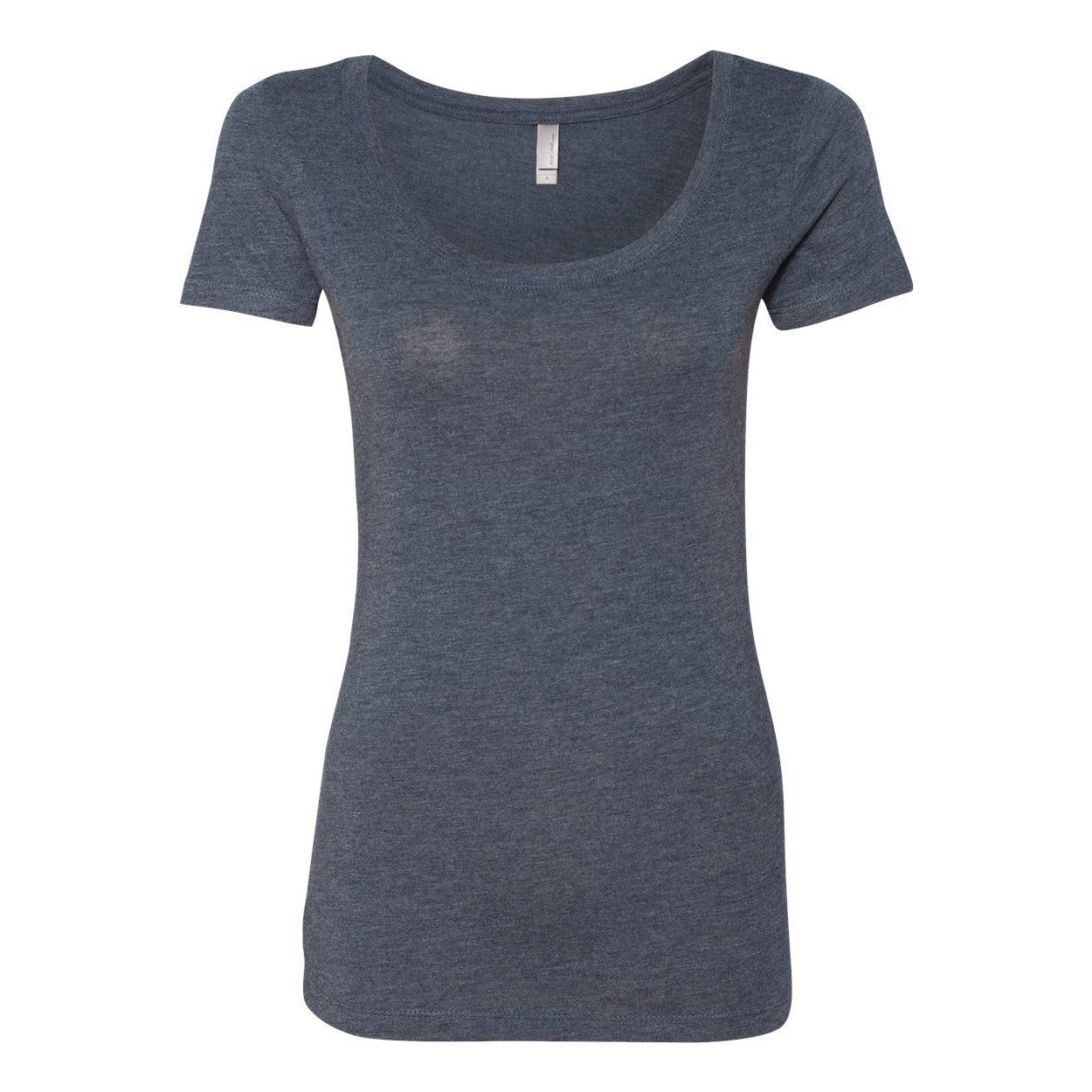 Vintage Navy - Front - Next Level Womens Triblend Scoop Neck T-Shirt
