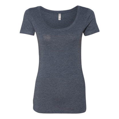 Vintage Navy - Front - Next Level Womens Triblend Scoop Neck T-Shirt
