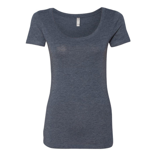 Vintage Navy - Front - Next Level Womens Triblend Scoop Neck T-Shirt