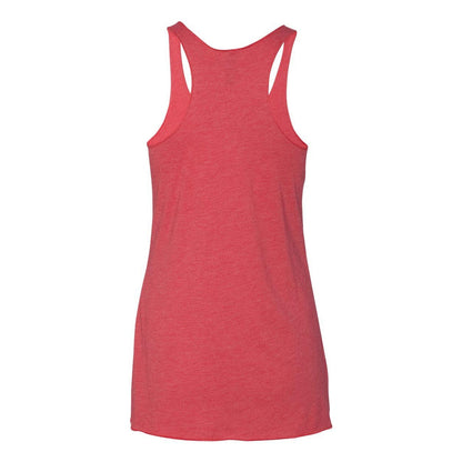 Vintage Red - Back - Next Level Womens Triblend Racerback Tank