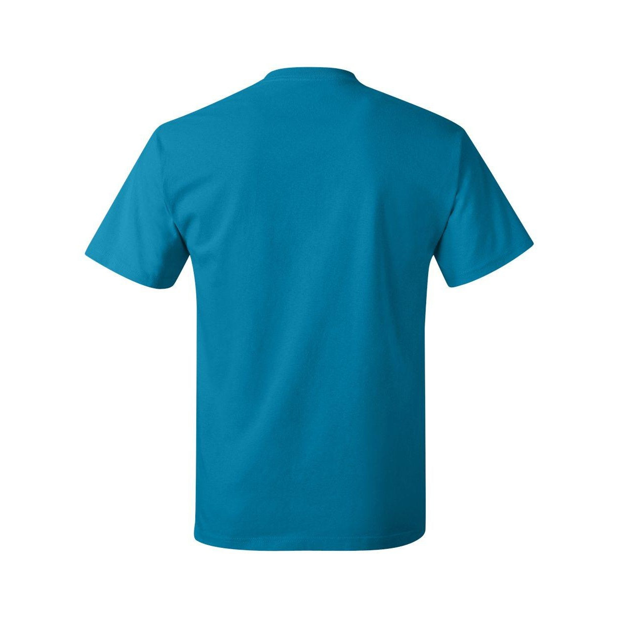 Teal - Back - Hanes Authentic T-Shirt