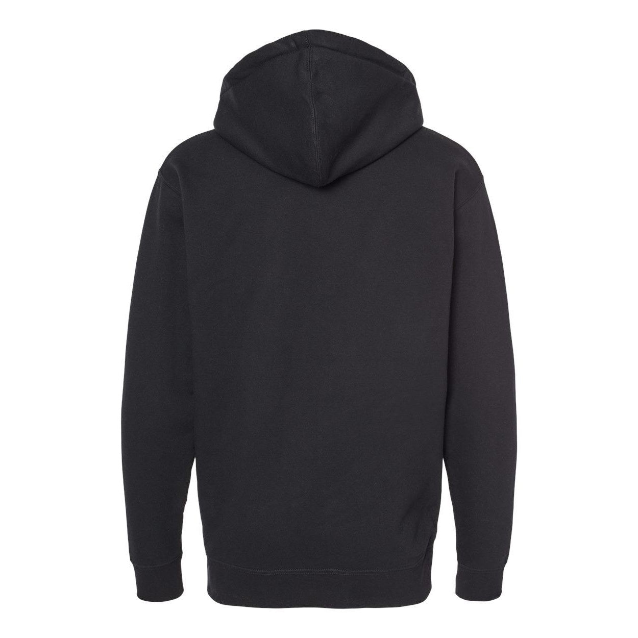 Black - Back - Independent Trading Co. Heavyweight Full-Zip Hooded Sweatshirt