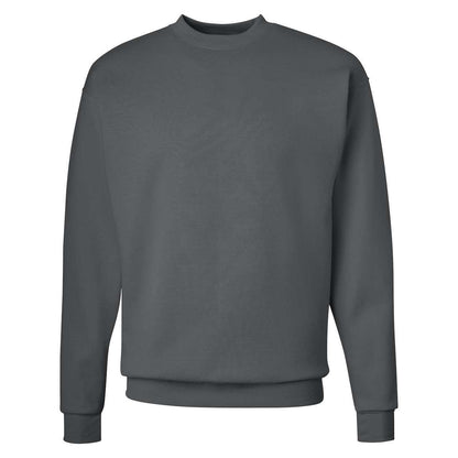 Smoke Grey - Front - Hanes Ecosmart Crewneck Sweatshirt