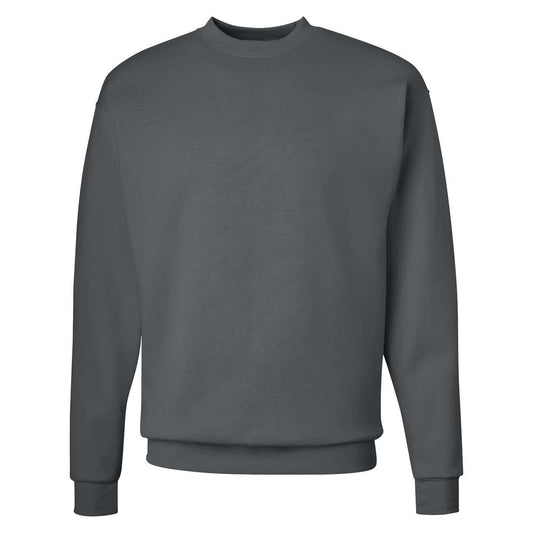 Smoke Grey - Front - Hanes Ecosmart Crewneck Sweatshirt