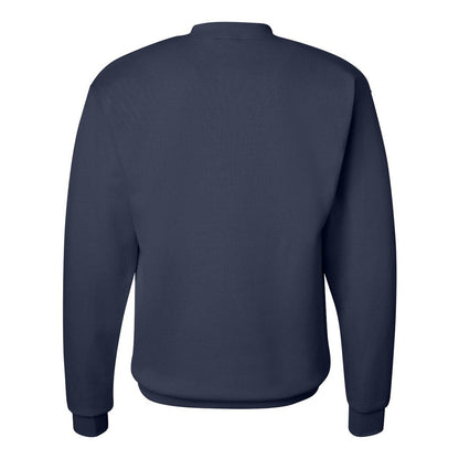 Navy - Back - Hanes Ecosmart Crewneck Sweatshirt