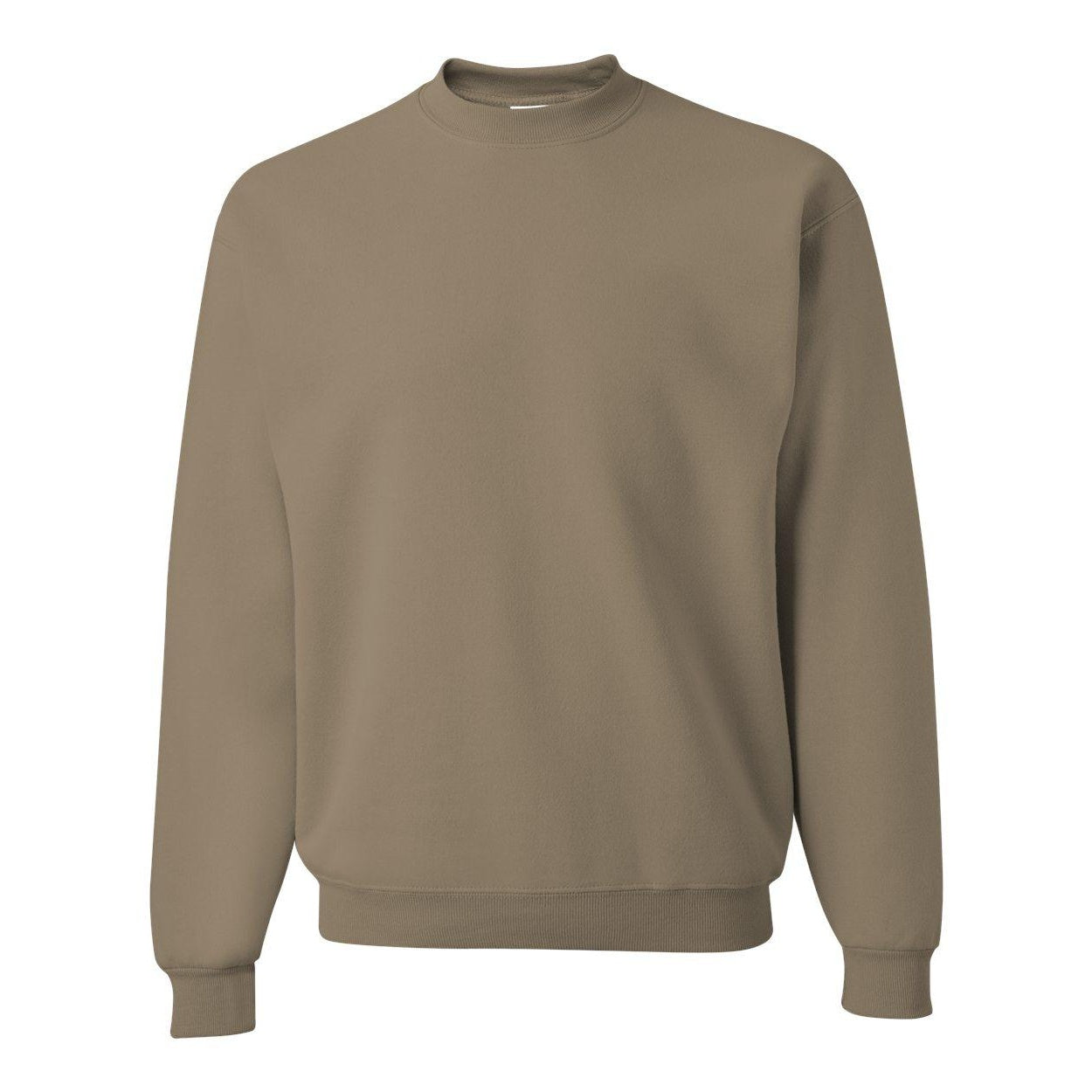 Khaki - Front - JERZEES NuBlend Crewneck Sweatshirt