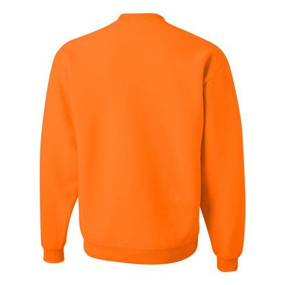 Safety Orange - Back - JERZEES NuBlend Crewneck Sweatshirt