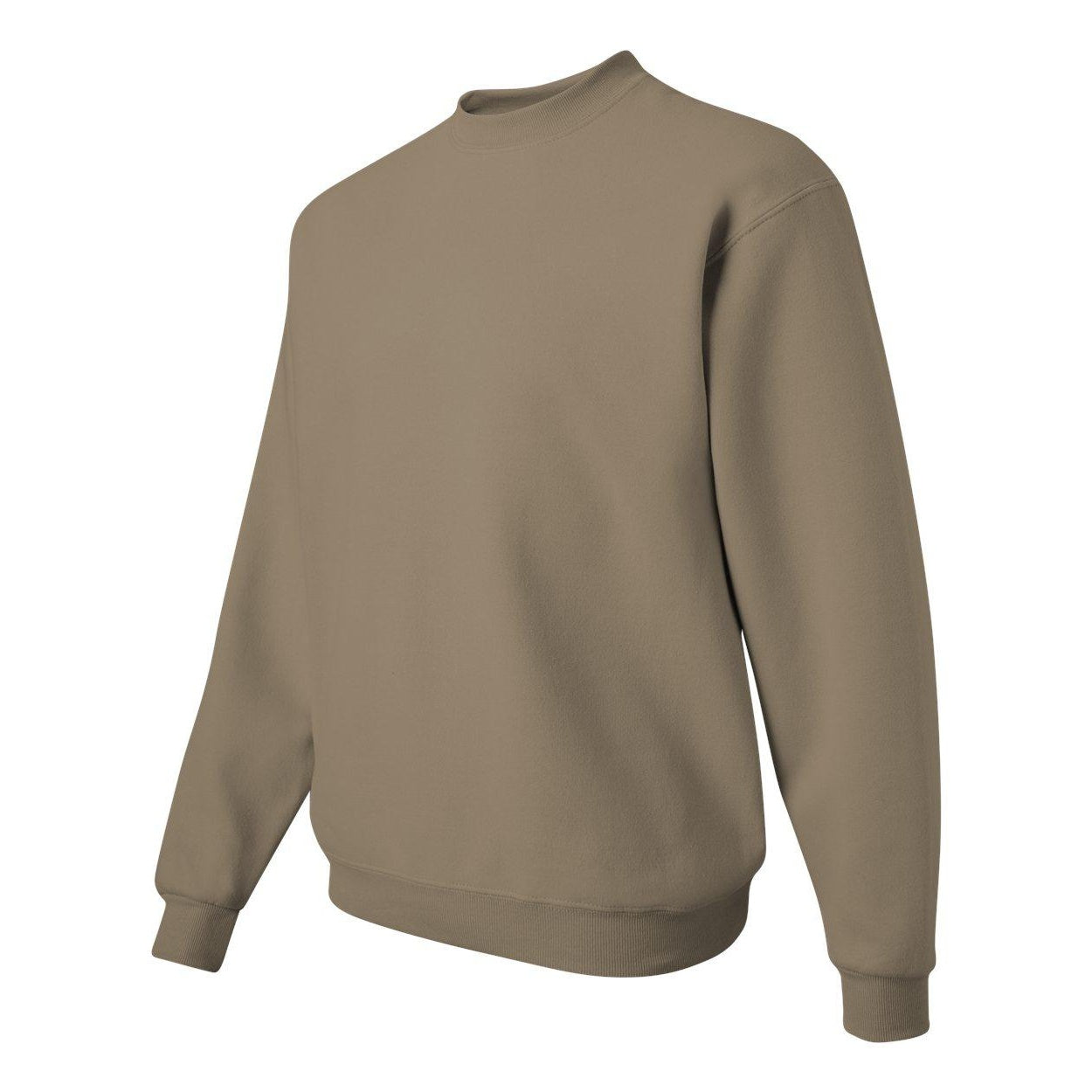 Khaki - Side - JERZEES NuBlend Crewneck Sweatshirt