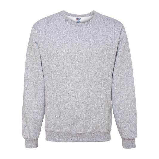 Ash - Front - JERZEES NuBlend Crewneck Sweatshirt