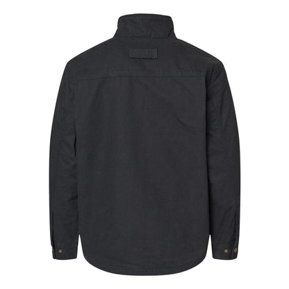 Black - Back - DRI DUCK Endeavor Canyon Cloth Canvas Jacket with Sherpa Lining