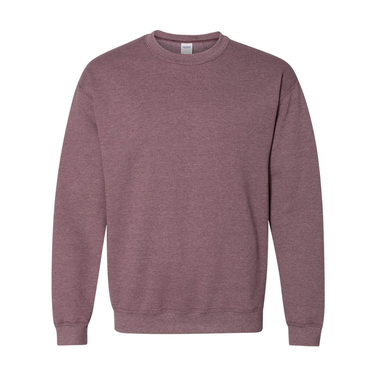 Heather Sport Dark Maroon - Front - Gildan Heavy Blend Crewneck Sweatshirt
