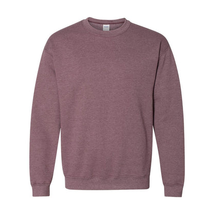Heather Sport Dark Maroon - Front - Gildan Heavy Blend Crewneck Sweatshirt