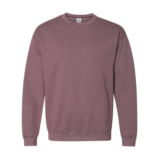 Heather Sport Dark Maroon - Front - Gildan Heavy Blend Crewneck Sweatshirt