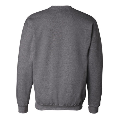 Charcoal Heather - Back - Hanes Ultimate Cotton Crewneck Sweatshirt