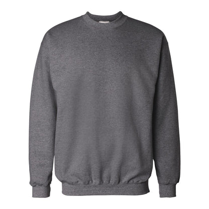 Charcoal Heather - Front - Hanes Ultimate Cotton Crewneck Sweatshirt