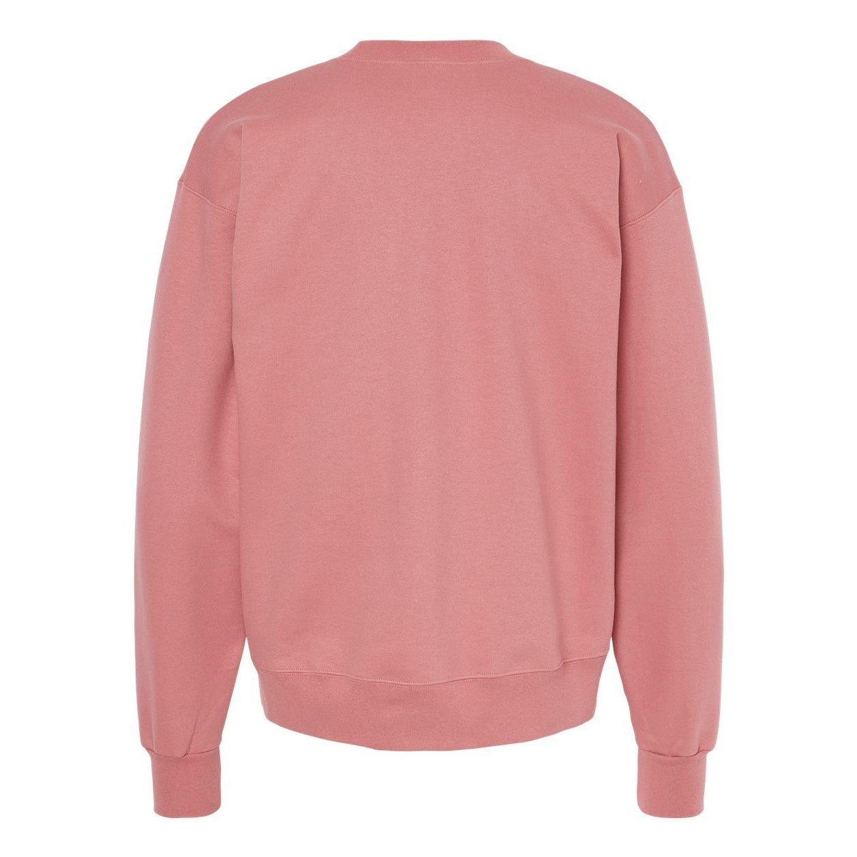 Mauve - Back - Hanes Ultimate Cotton Crewneck Sweatshirt