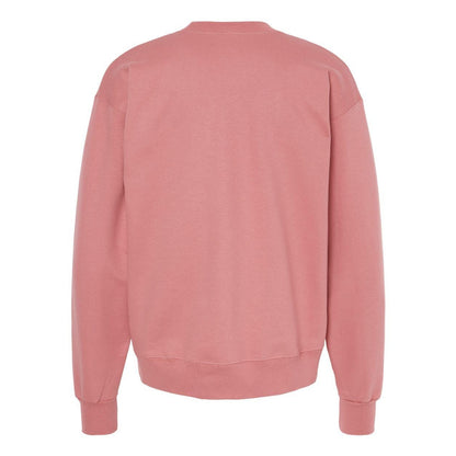 Mauve - Back - Hanes Ultimate Cotton Crewneck Sweatshirt
