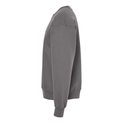 Smoke Grey - Side - Hanes Ultimate Cotton Crewneck Sweatshirt