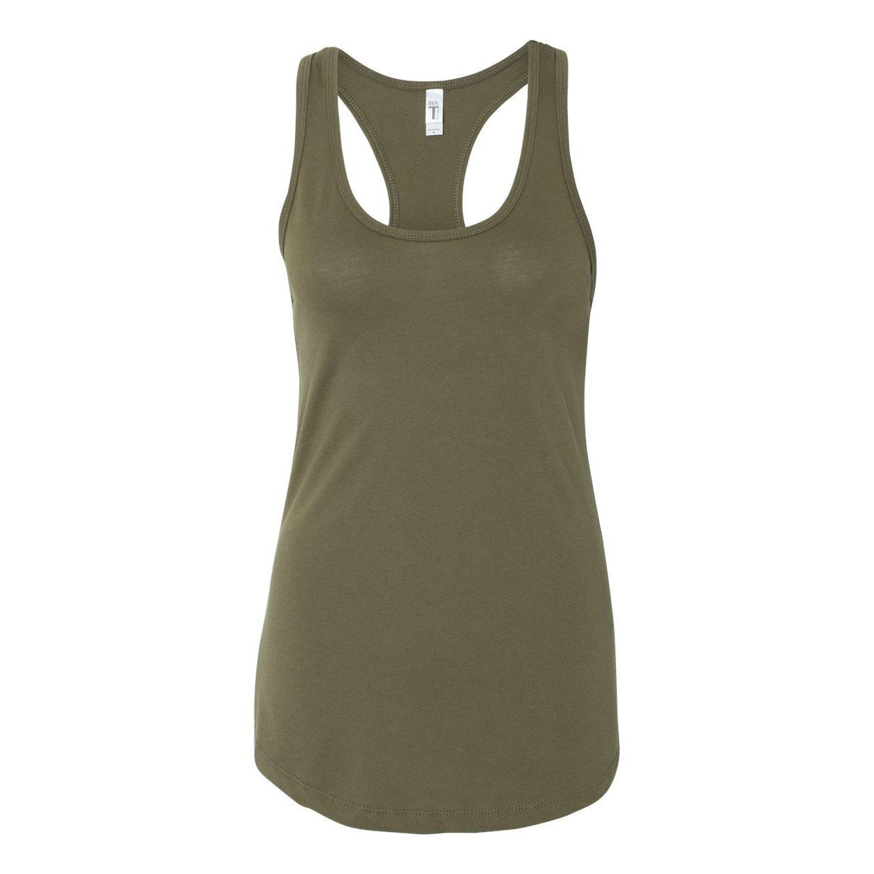 Military Green - Front - Next Level Women's Ideal Racerback Tank