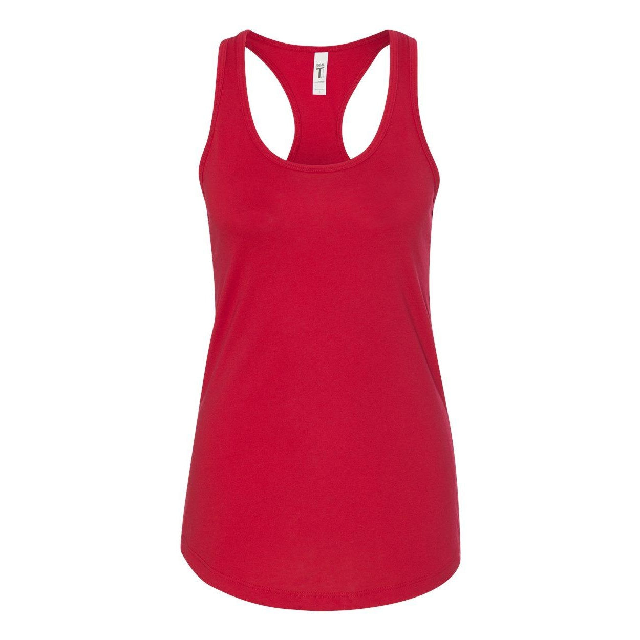 Red - Front - Next Level Women's Ideal Racerback Tank